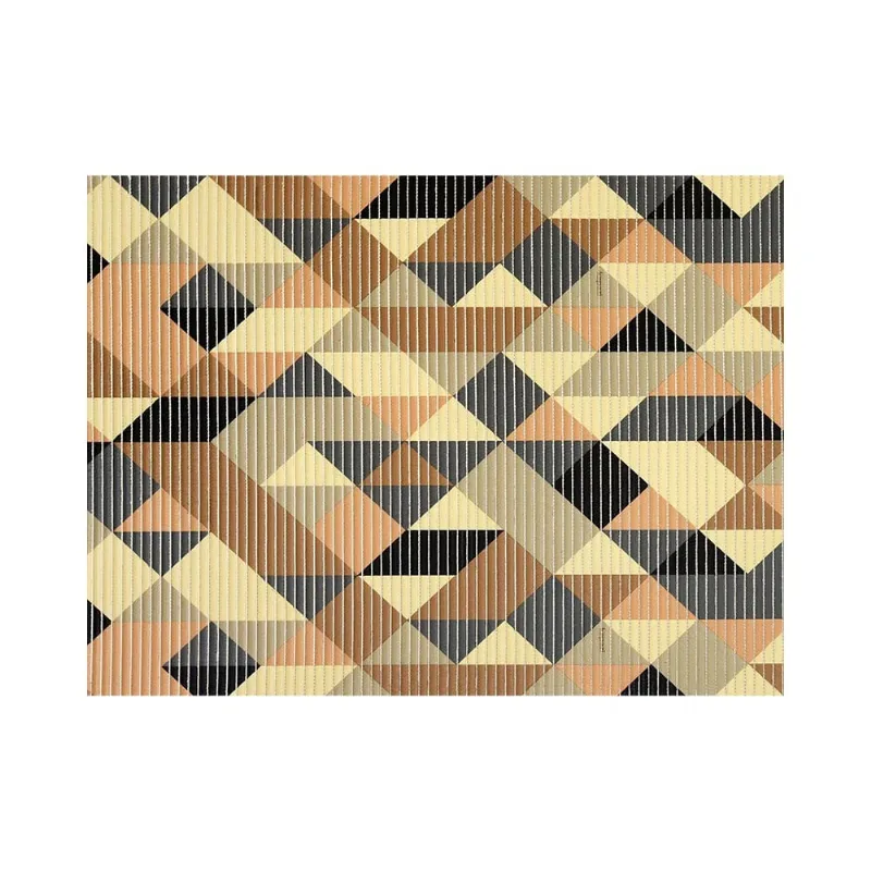 Passadeira Kapazi 43X65Cm Tropical Triangulo Marrom
