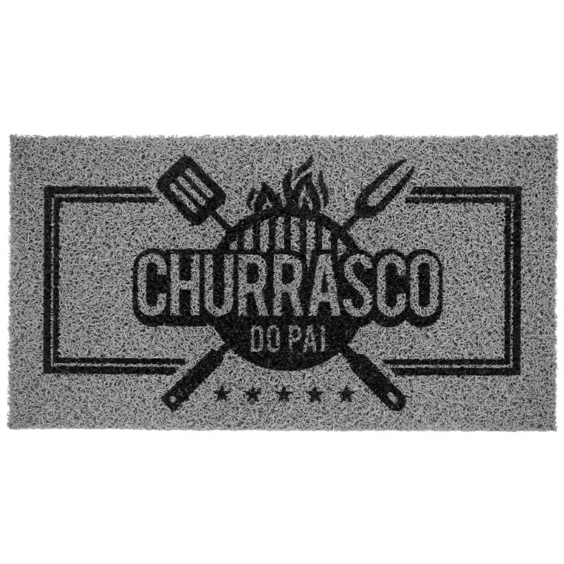 Capacho Vinil Super Print Churrasco Do Pai 40x75cm Kapazi