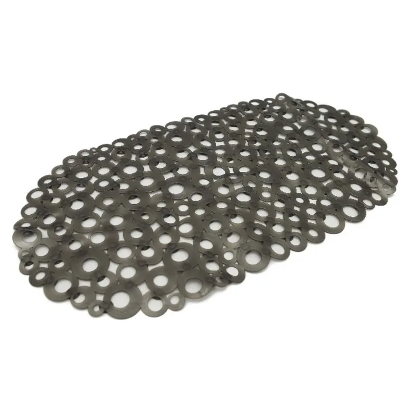 Tapete para Box em PVC 36x69cm Bolhas Cinza Kapazi - Kapazi