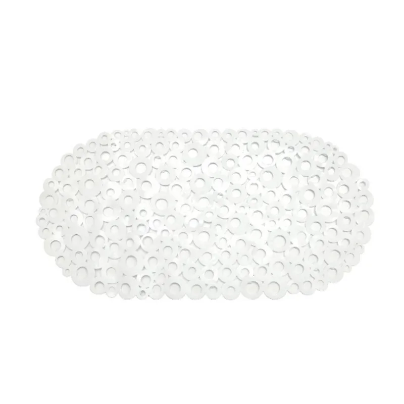 Tapete para Box em PVC 36x69cm Bolhas Branco Kapazi - Kapazi