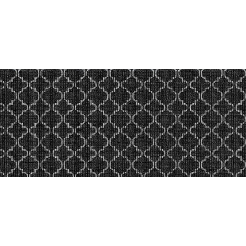 Tapete Antiderrapante Tropical 43cmx1,3m Árabe Preto Kapazi - Kapazi