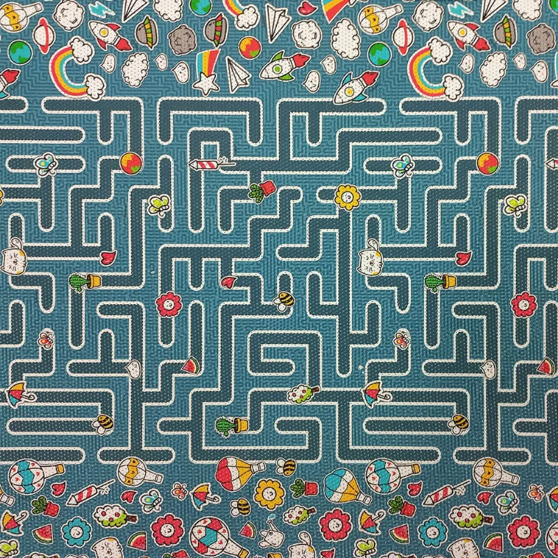 Tapete Brisa Infantil Labirinto 100cm x 130cm 4031BRILABI - Kapazi