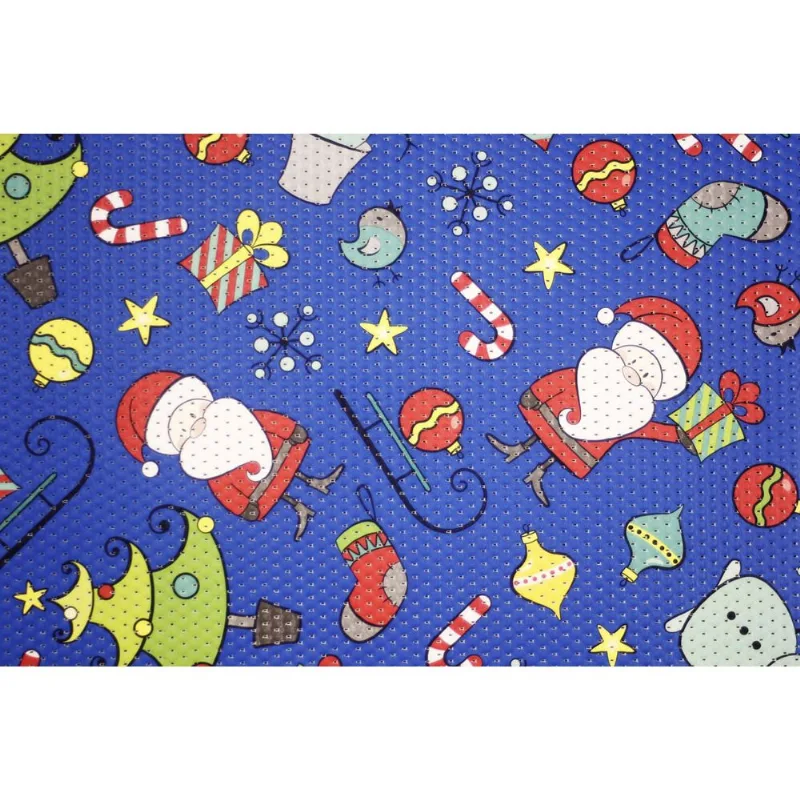 Tapete Brisa Infantil Natal Azul 43cm x 65cm – Kapazi
