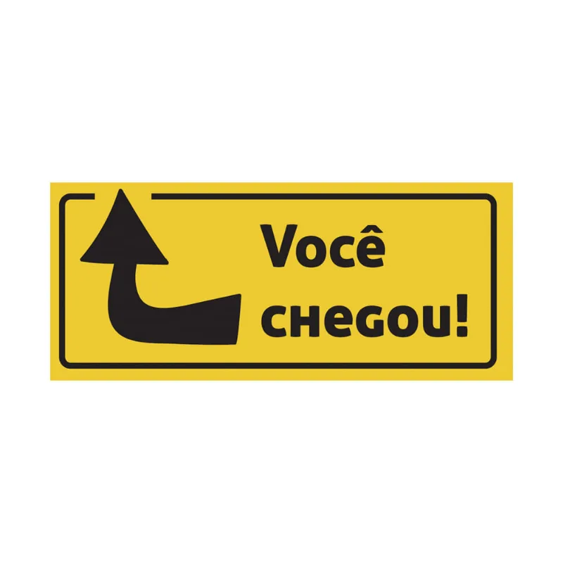 Capacho em Vinil 30x70cm Long Você Chegou Coisas Coisinhas - Kapazi