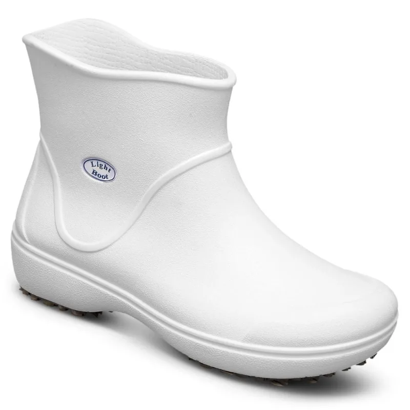 Bota Profissional Light Boot N° 40 Branca com Solado Antiderrapante Soft Works