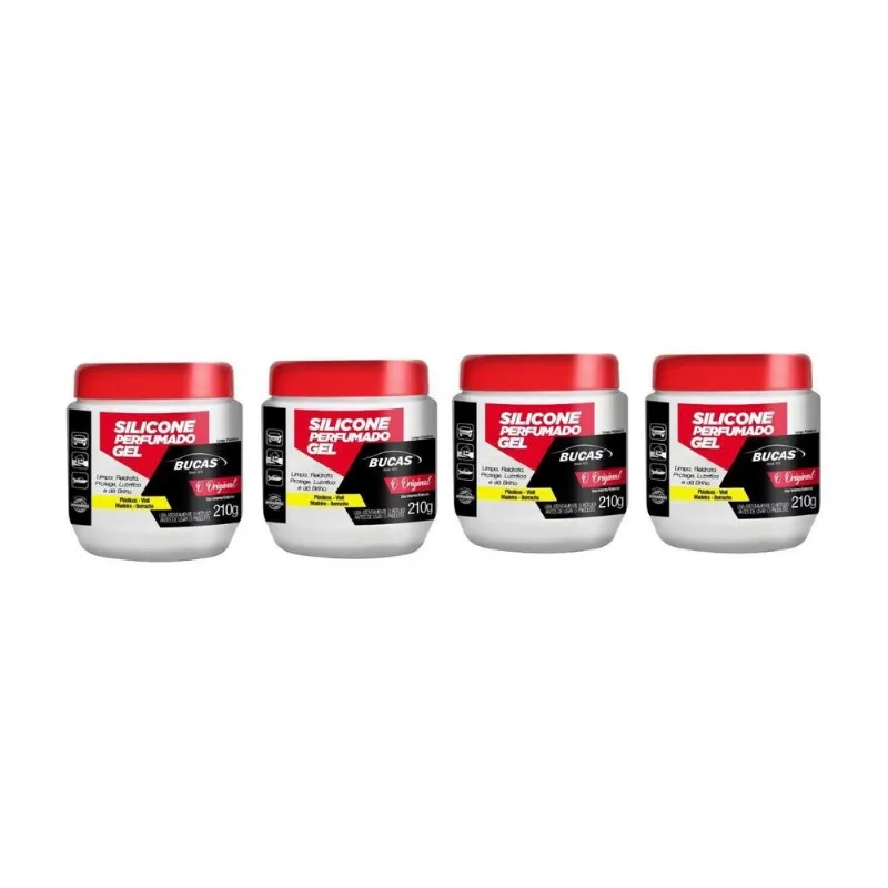 4 Silicone Gel Limpa Reidrata Protege Lubrifica Da Brilho