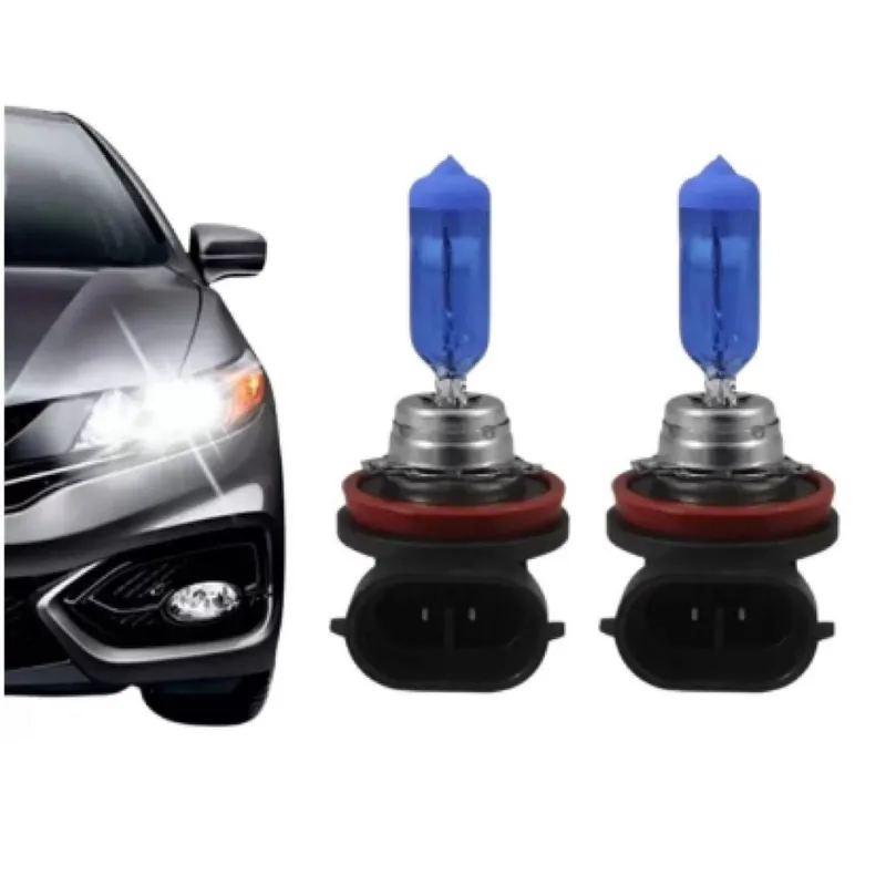 2X Lâmpada Super Branca H11 12V 55W Pgj19-2 Farol Milha