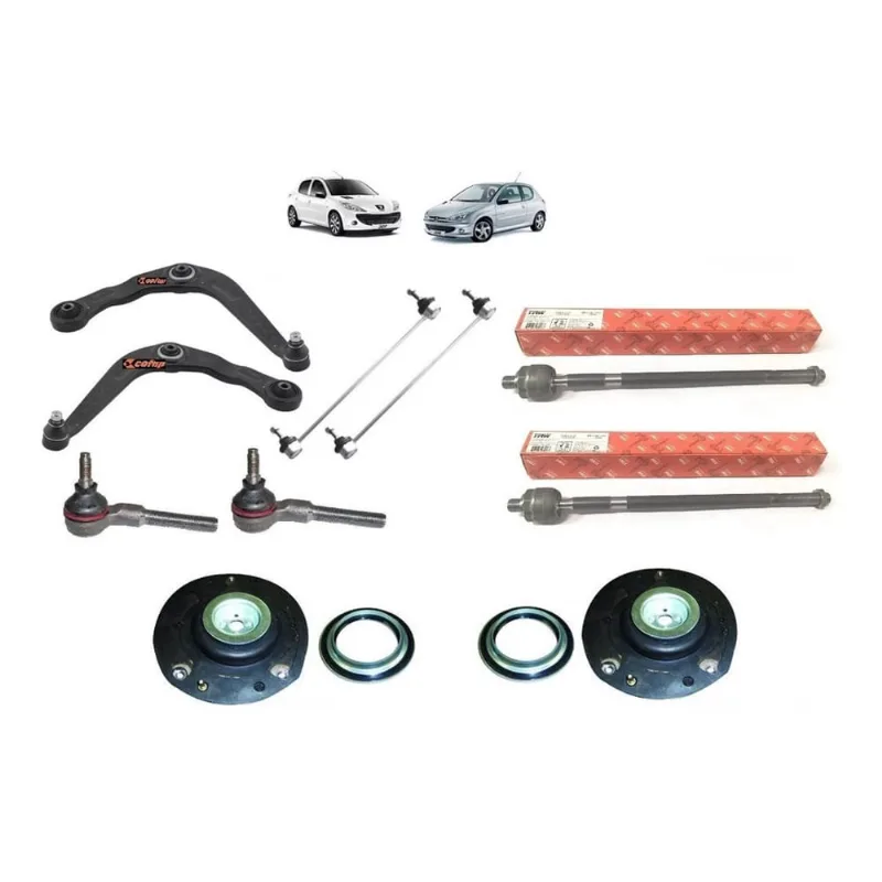 Kit bandeja peugeot 206 207 1.4 bieleta terminal coxim axial