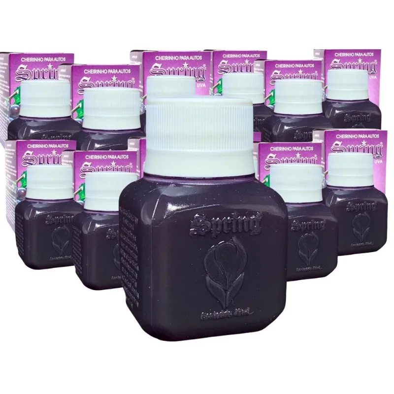 Kit 12 Cheirinho Para Carros Spring Odorizante Uva 42ml