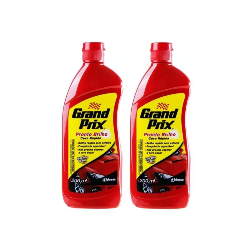 Kit 2 Ceras Liquidas Grand Prix Pronto Brilho 200ml Johnson