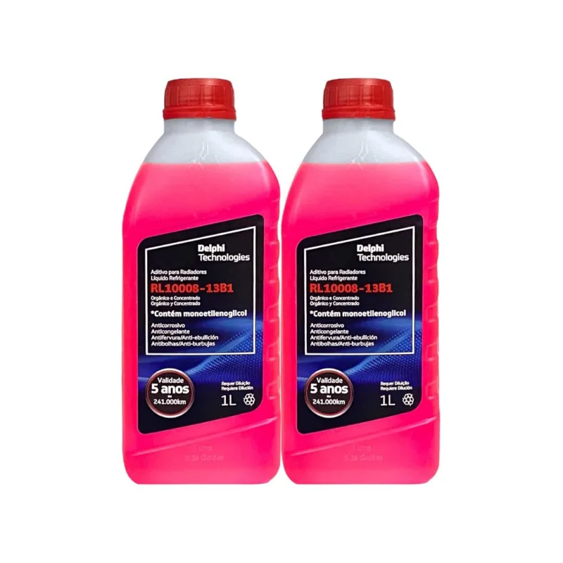 2 aditivo radiador delphi rosa concentrado 1L RL10008