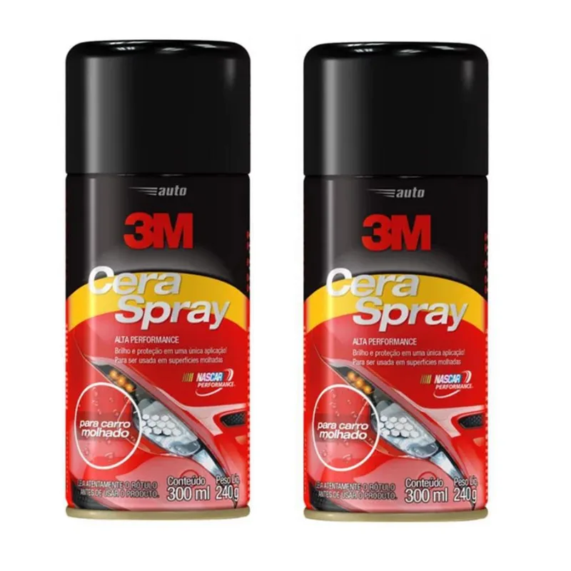 Cera Spray 3m Protetora Cera Rápida 300ml - 2 Unidades