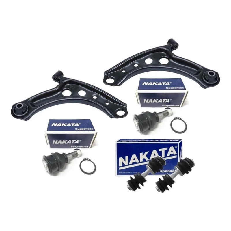 Par de Bandejas cofap + Pivôs nakata + 02 Bieletas nakata Toyota Etios Hatch/Sedan 2012 a 2020 cofap/ nakata - Não Disponível - Automotivo