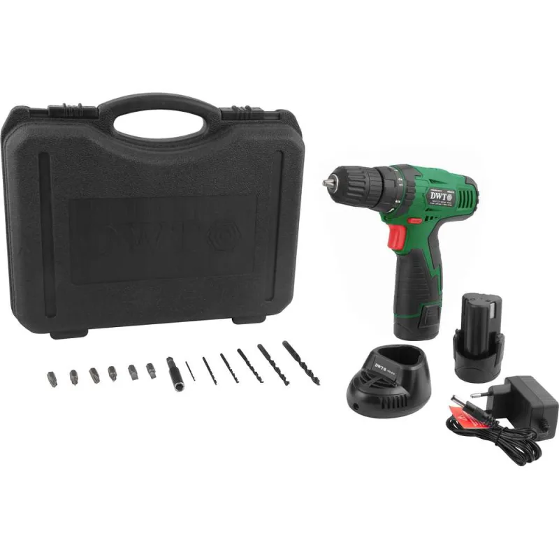 Parafusadeira/furadeira a bateria 3/8" 10,8V carregador bivolt PFD010 DWT - DWT