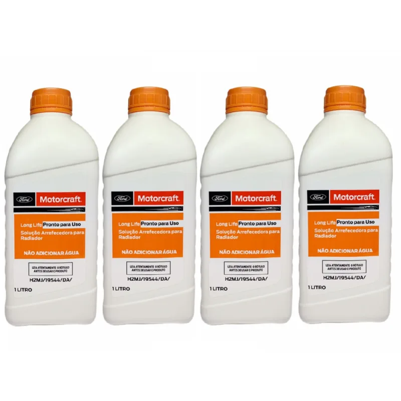 Kit 4 aditivo radiador motorcraft laranja pronto para uso - Não Disponível - Automotivo