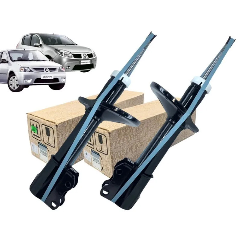 Par Amortecedor Dianteiro Sandero Logan 2007 2008 2009 2010 2011 2012 2013 2014 Original Renault 543024025R