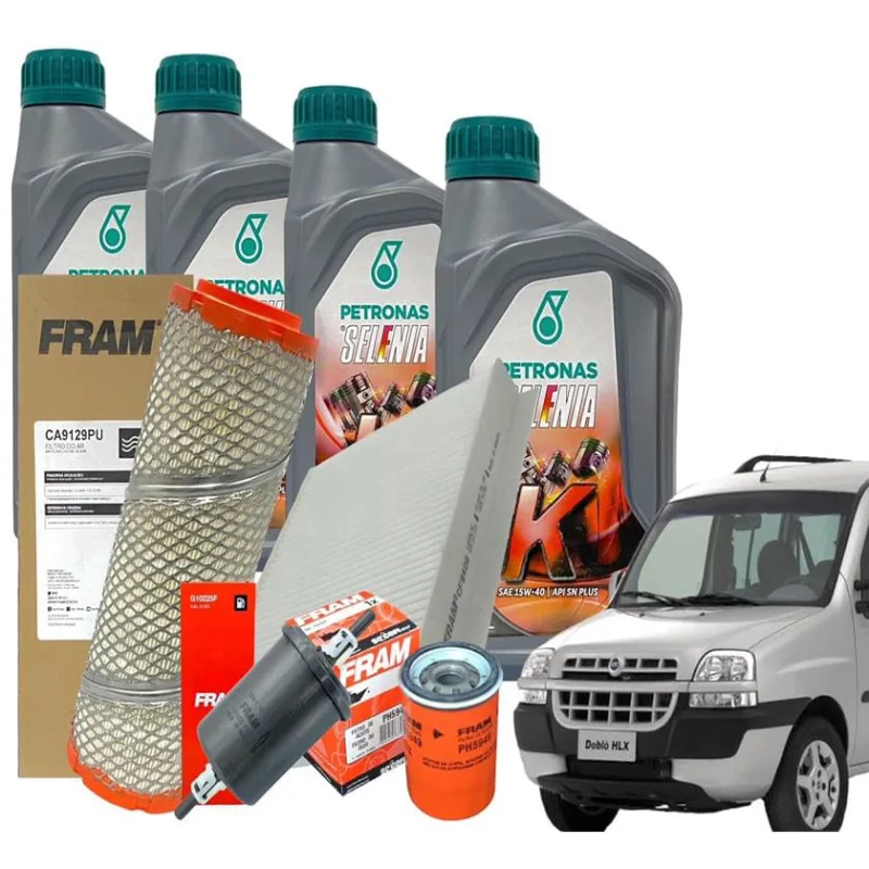 Kit Óleo Filtros Doblo Fire 1.3 1.4 2001 a 2012 - Não Disponível - Automotivo