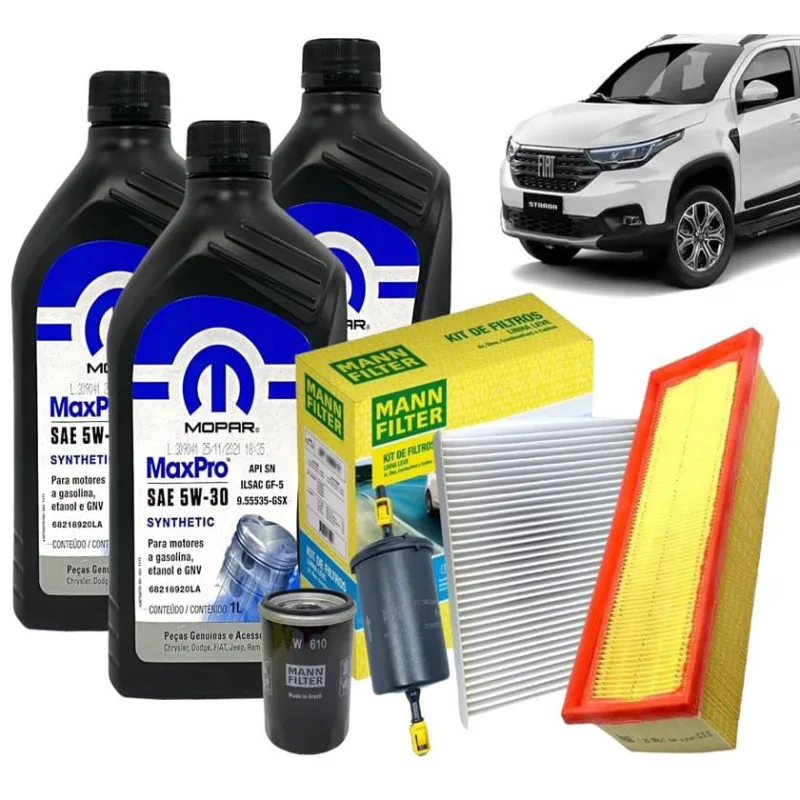Kit Óleo e Filtros Nova Strada 1.4 8v 2020 2021 2022 Orig. - Não Disponível - Automotivo
