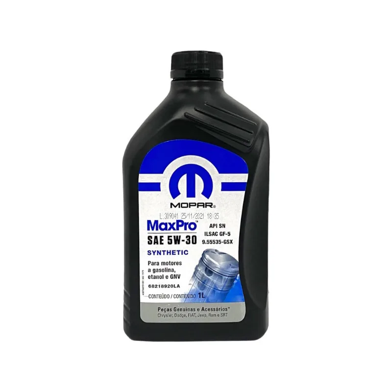 Óleo 5w30 MaxPro Sintético, 1 Litro - mopar maxpro
