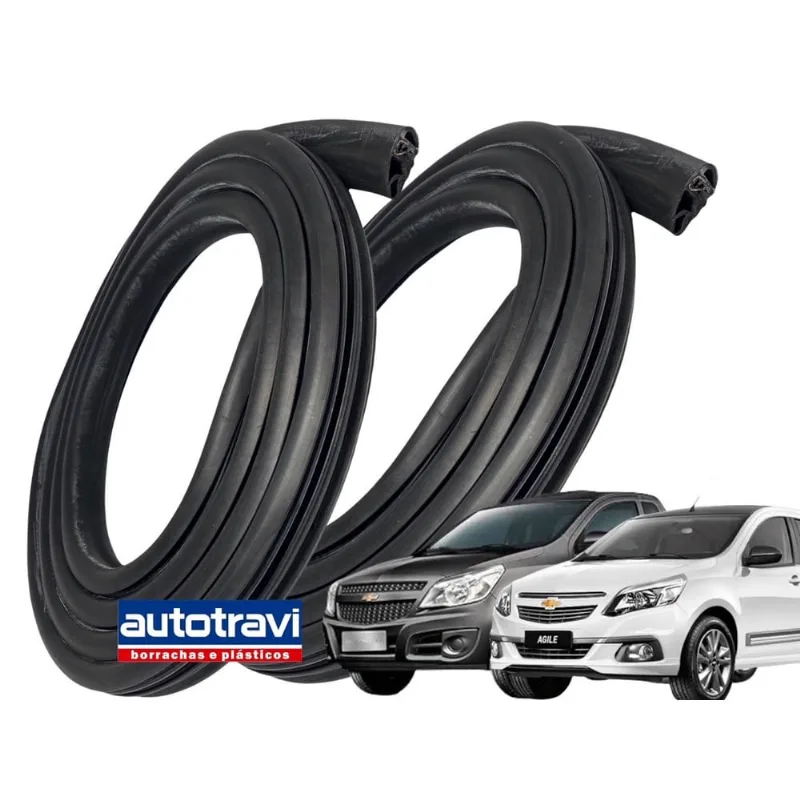 Par Borracha Porta Mobi, Agile, Montana, Gol Saveiro e Voyage G5 G6 G7 - superbor
