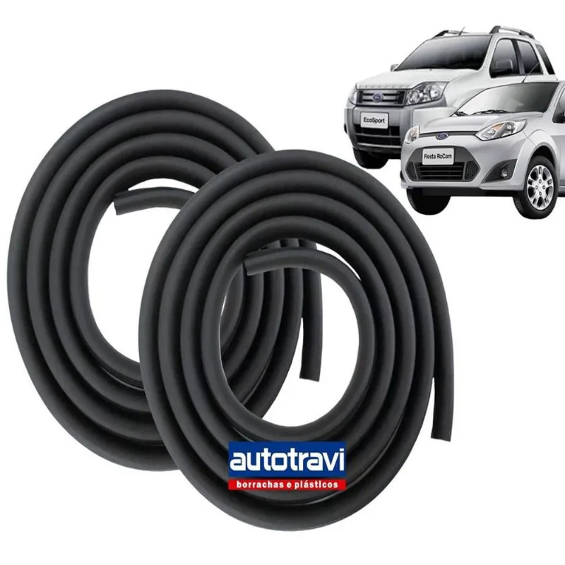 Borracha Porta Fiesta Ecosport 2003 a 2014 Rocan - Par