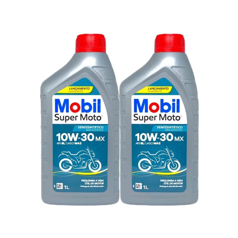 Óleo 10w30 Semissintético Mobil Super Moto - 2 Litros