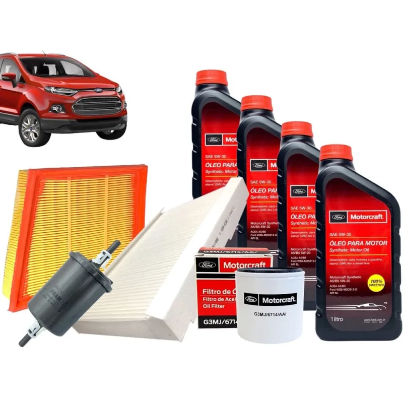 Kit Óleo Filtros Ecosport 1.6 16v Sigma 2013 2014 2015 2016 - Não Disponível - Automotivo