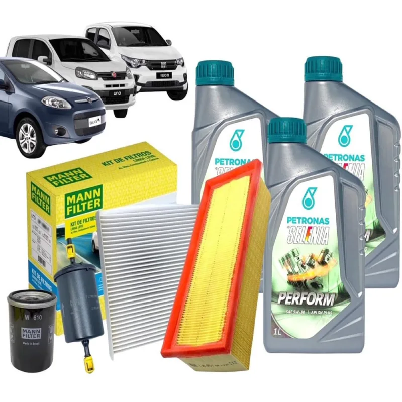 Kit óleo Filtros Mobi 1.0 8v Uno Palio Evo 2012 a 2017 - Não Disponível - Automotivo