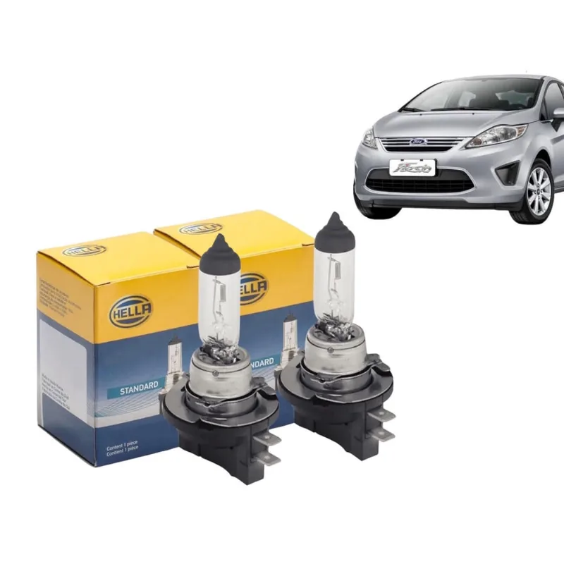 Par Lampada Farol Baixo New Fiesta 2011 A 2013 Hella H11B