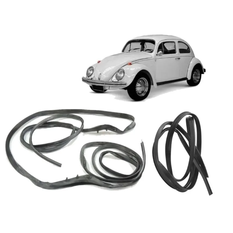 Kit Borracha Capo Fusca Dianteiro e Traseiro - Colar