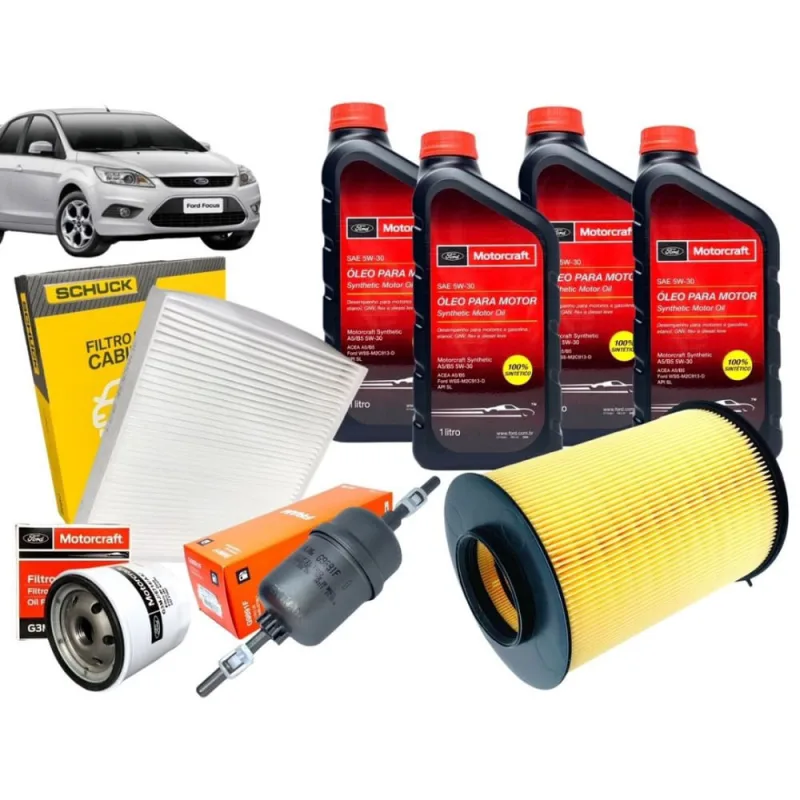 Kit Filtros e Óleo Focus 1.6 16v 2009 2010 2011 2012 2013 Sigma - Não Disponível - Automotivo