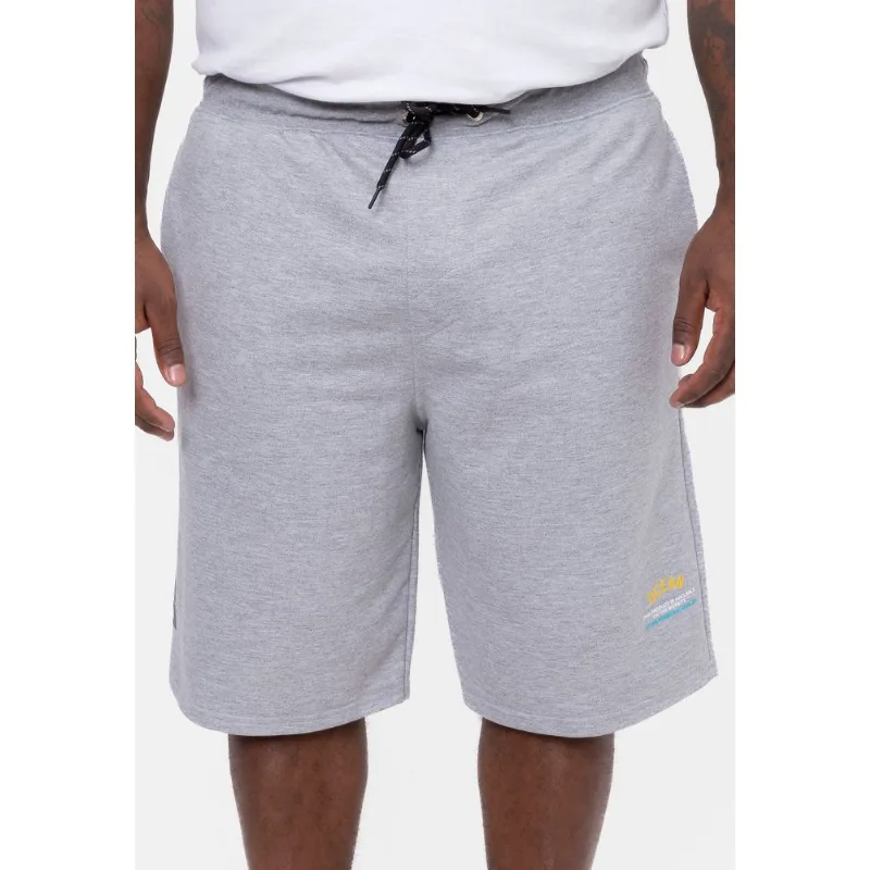 Bermuda Onbongo Moletom Plus Size Vick Cinza Mescla - Plus M