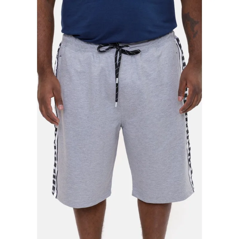 Bermuda HD Moletom Plus Size Line Cinza Mescla - Plus M
