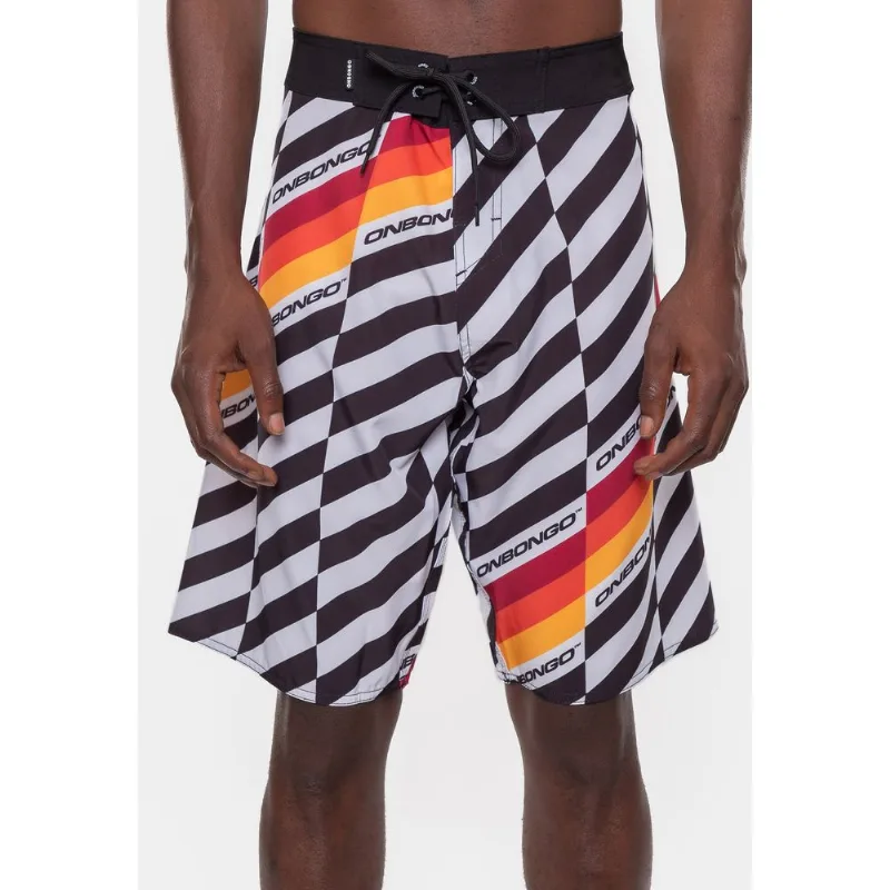 Boardshort Onbongo Glitc Branco - 42
