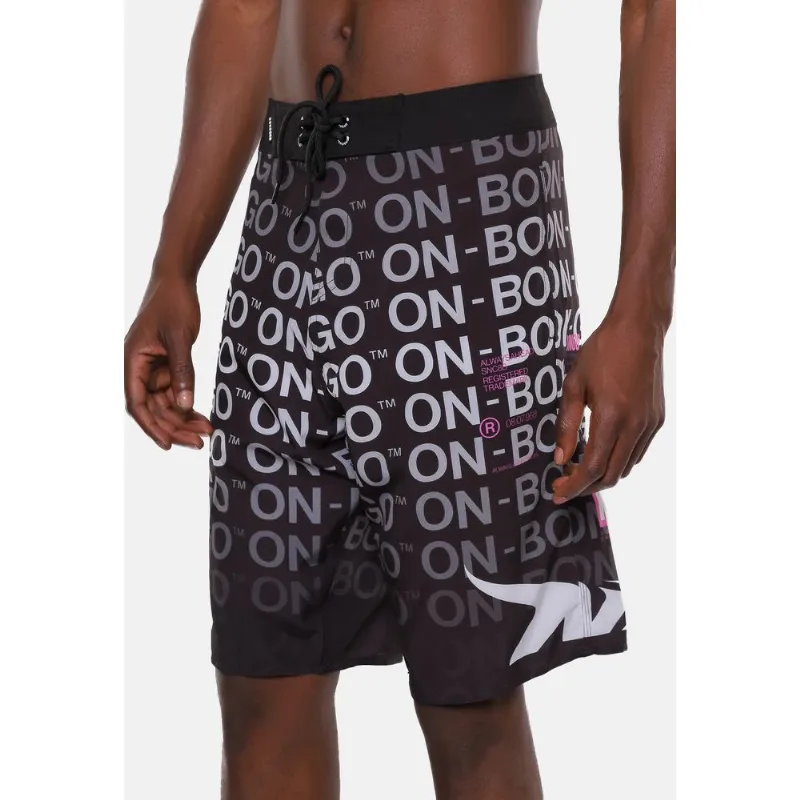 Boardshort Onbongo Ahead Preto/Cinza - 44