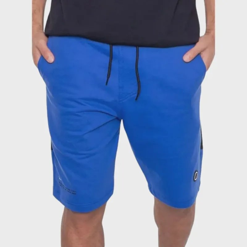 Bermuda Onbongo Moletom Masculina Booster Azul Preta BB20A - Não Disponível - Moda