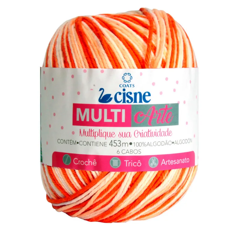 BARBANTE CISNE MULTI ARTE C/ 453M 00335 ROSA/LARANJA