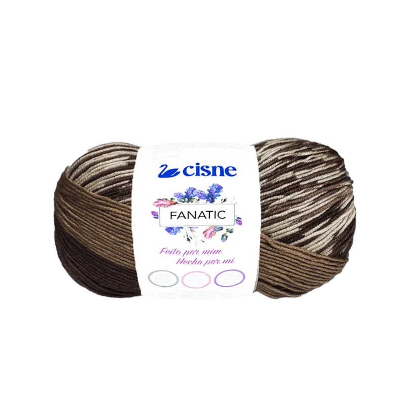 LINHA TRICO CISNE FANATIC 100G C/250M 72409 MESCLA MARROM