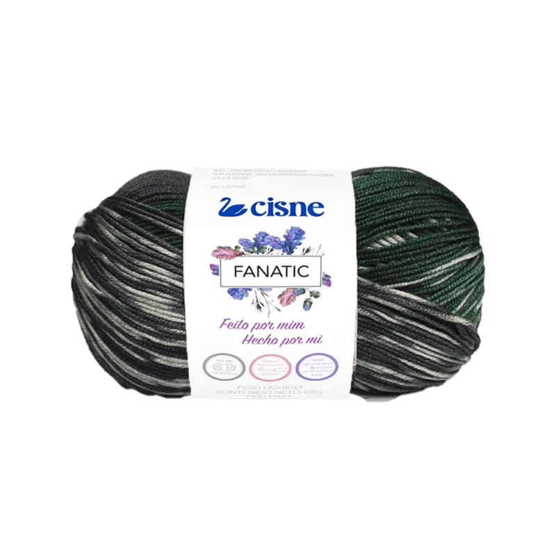 LINHA TRICO CISNE FANATIC 100G C/250M 70305 VERDE/CINZA
