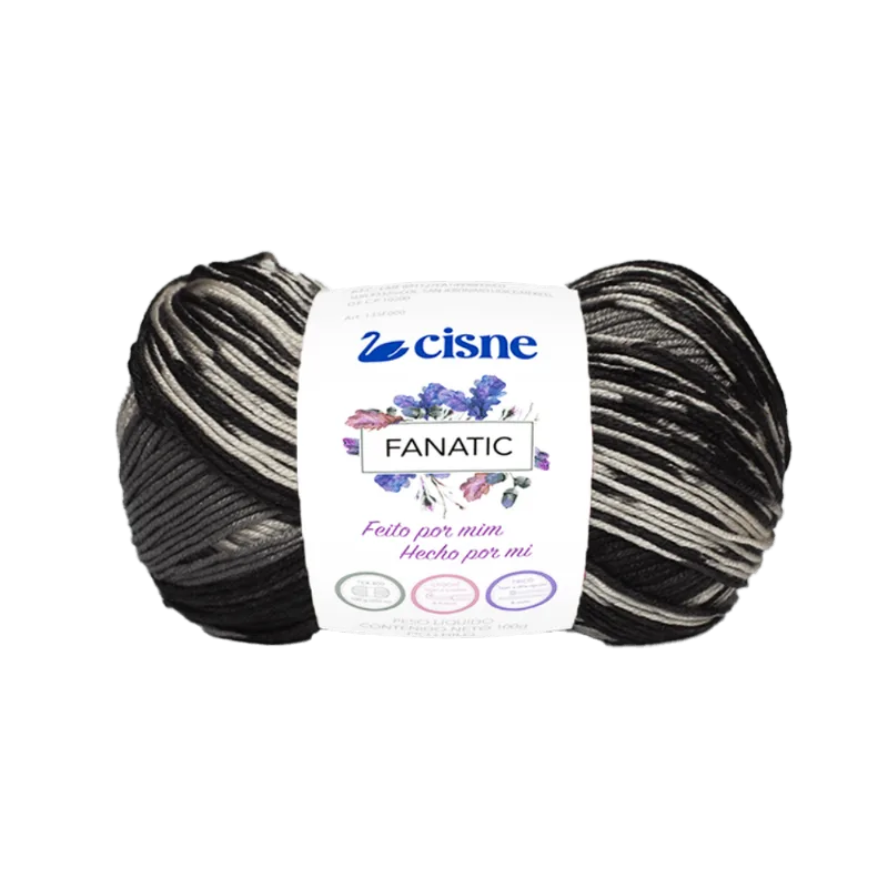 LINHA TRICO CISNE FANATIC 100G C/250M 70310 MESCLA CINZA