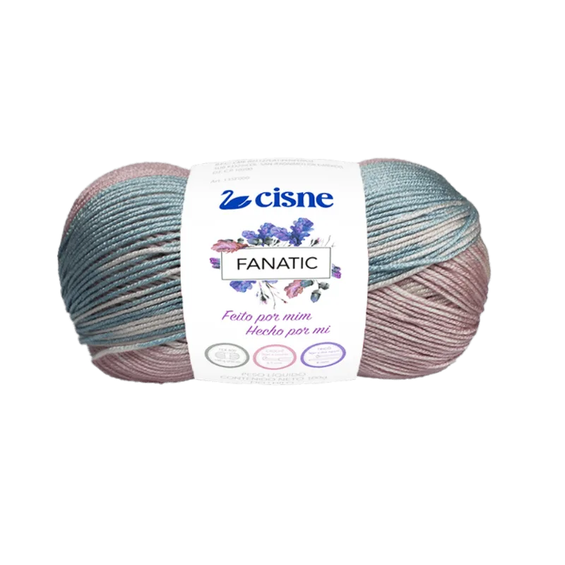 LINHA TRICO CISNE FANATIC 100G C/250M 72403 ROSA CL/AZUL CL