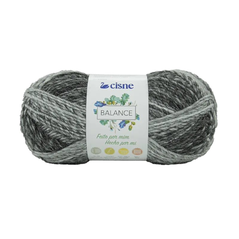 LINHA TRICO CISNE BALANCE 100G C/250M 108 MESCLA CINZA