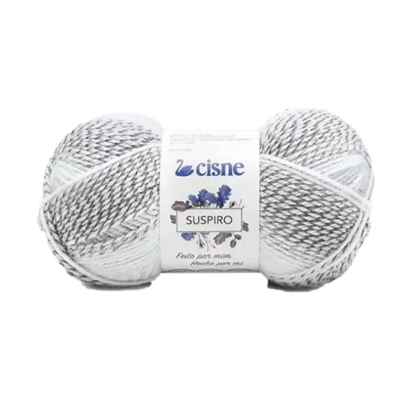 LINHA TRICO CISNE SUSPIRO 100G C/282M 400 CINZA/VERDE AGUA