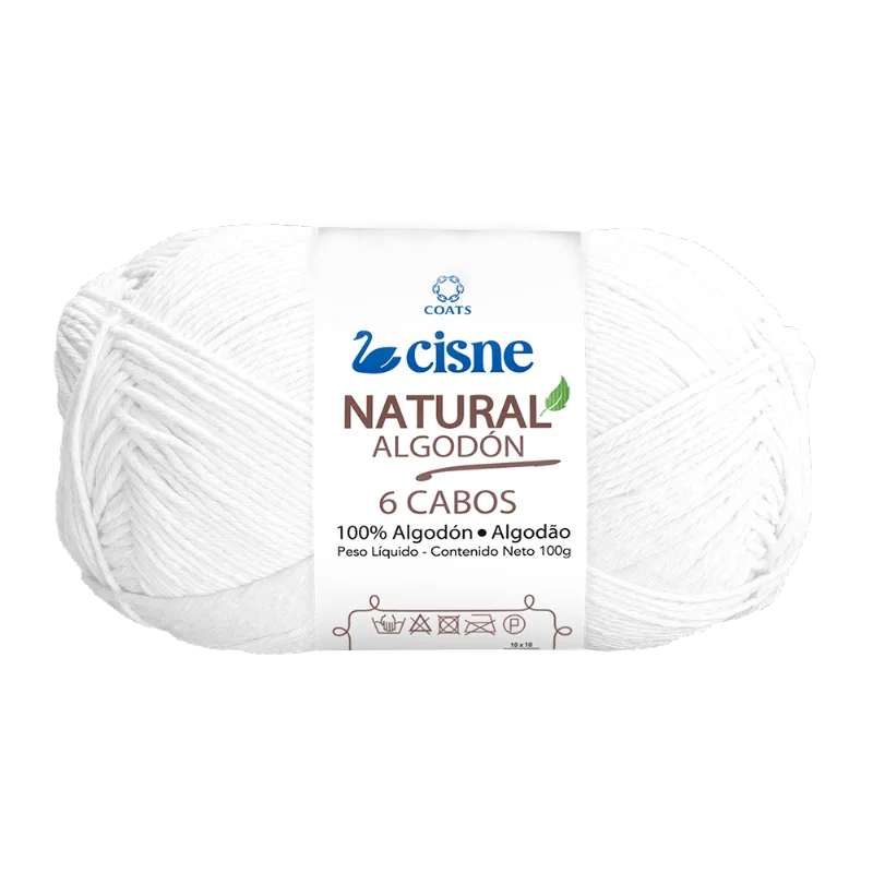 LINHA CISNE NATURAL 6 CABOS C/ 220M 100GRS 0000B BRANCO