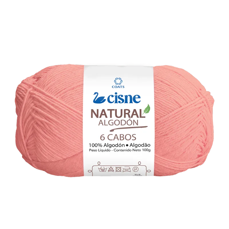 LINHA CISNE NATURAL 6 CABOS C/ 220M 100GRS 00025 CORAL