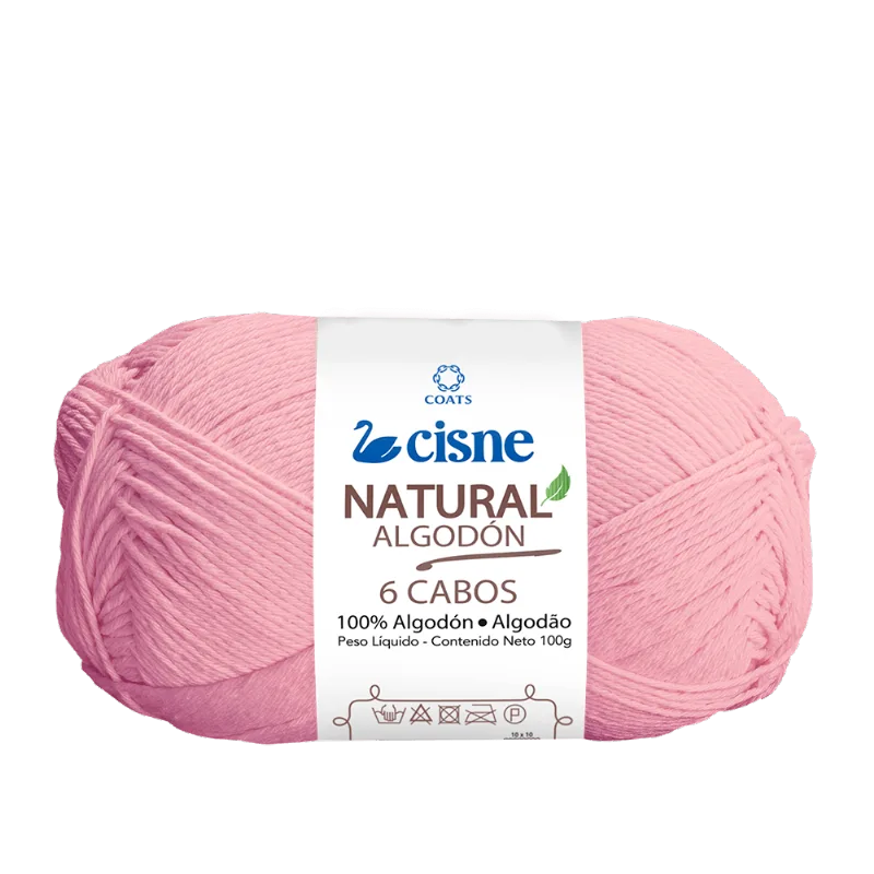 LINHA CISNE NATURAL 6 CABOS C/ 220M 100GRS 00048 ROSA