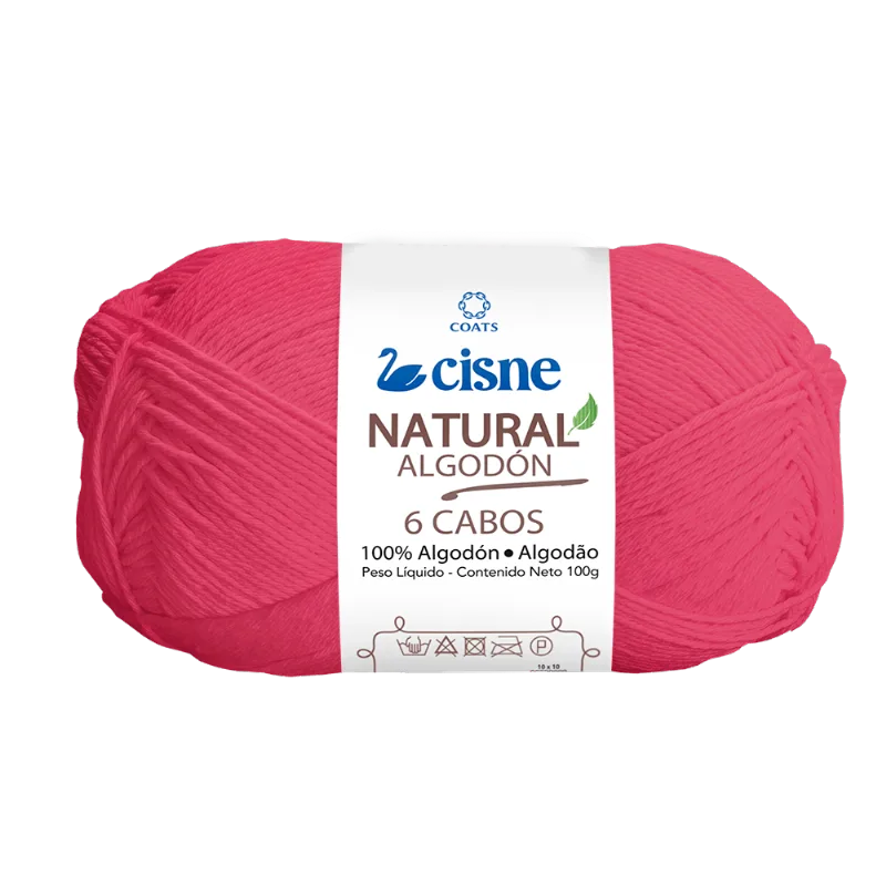 LINHA CISNE NATURAL 6 CABOS C/ 220M 100GRS 00063 ROSA PINK