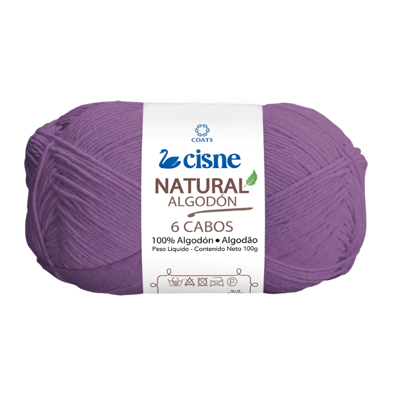 LINHA CISNE NATURAL 6 CABOS C/ 220M 100GRS 00098 ROXO