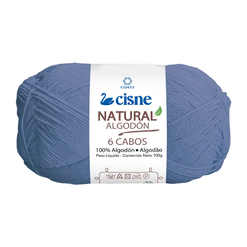 LINHA CISNE NATURAL 6 CABOS C/ 220M 100GRS 00144 AZUL SERENITY
