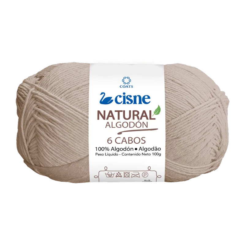 LINHA CISNE NATURAL 6 CABOS C/ 220M 100GRS 01080 AREIA